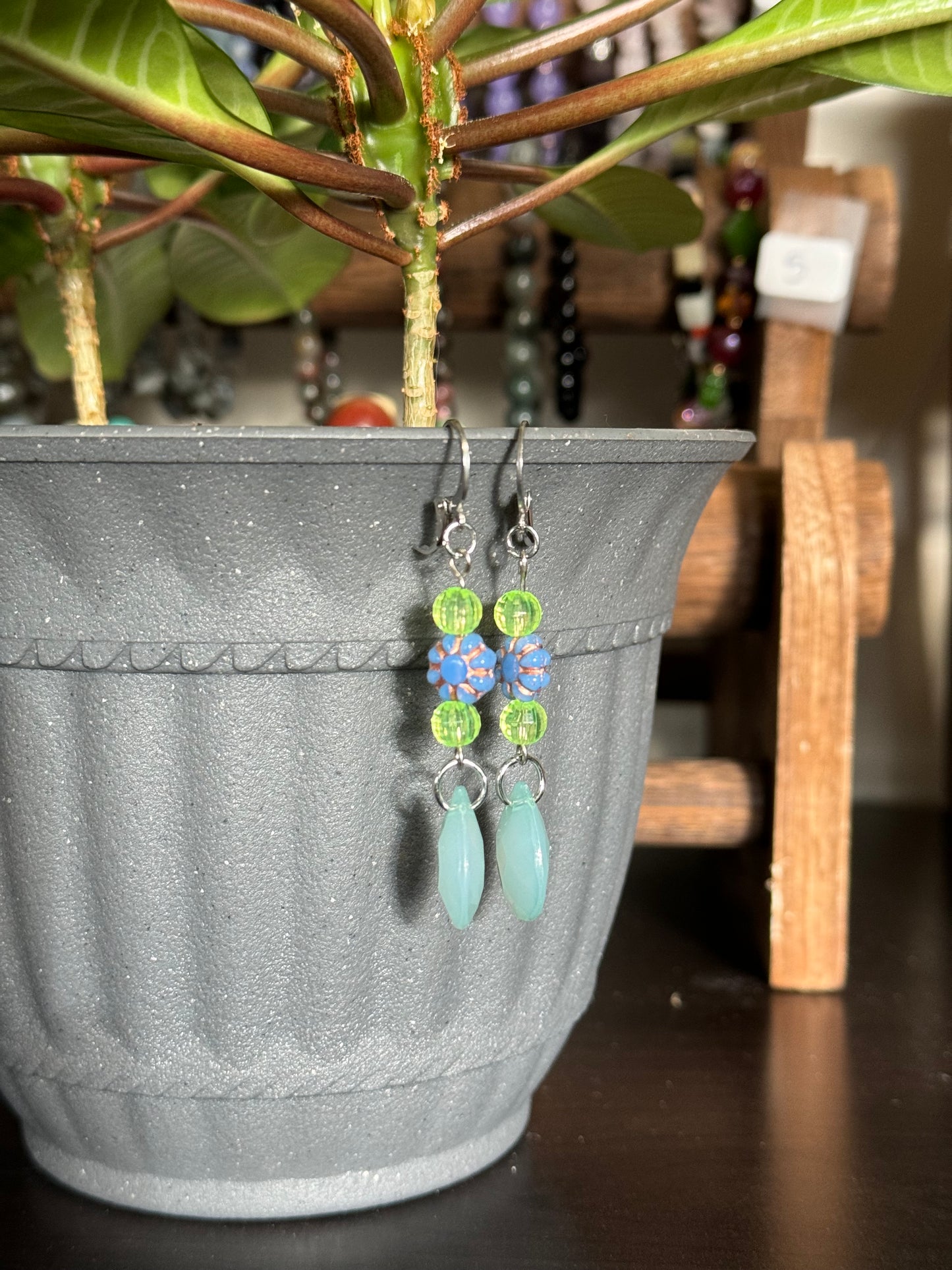Blue Teardrop Earrings