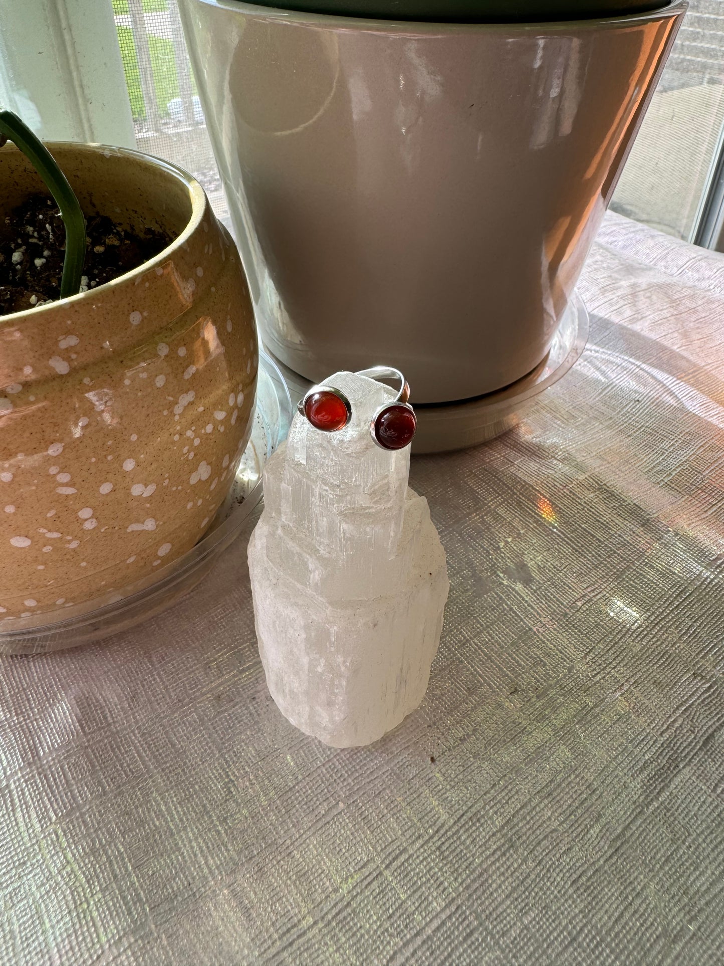 Silver Carnelian Ring