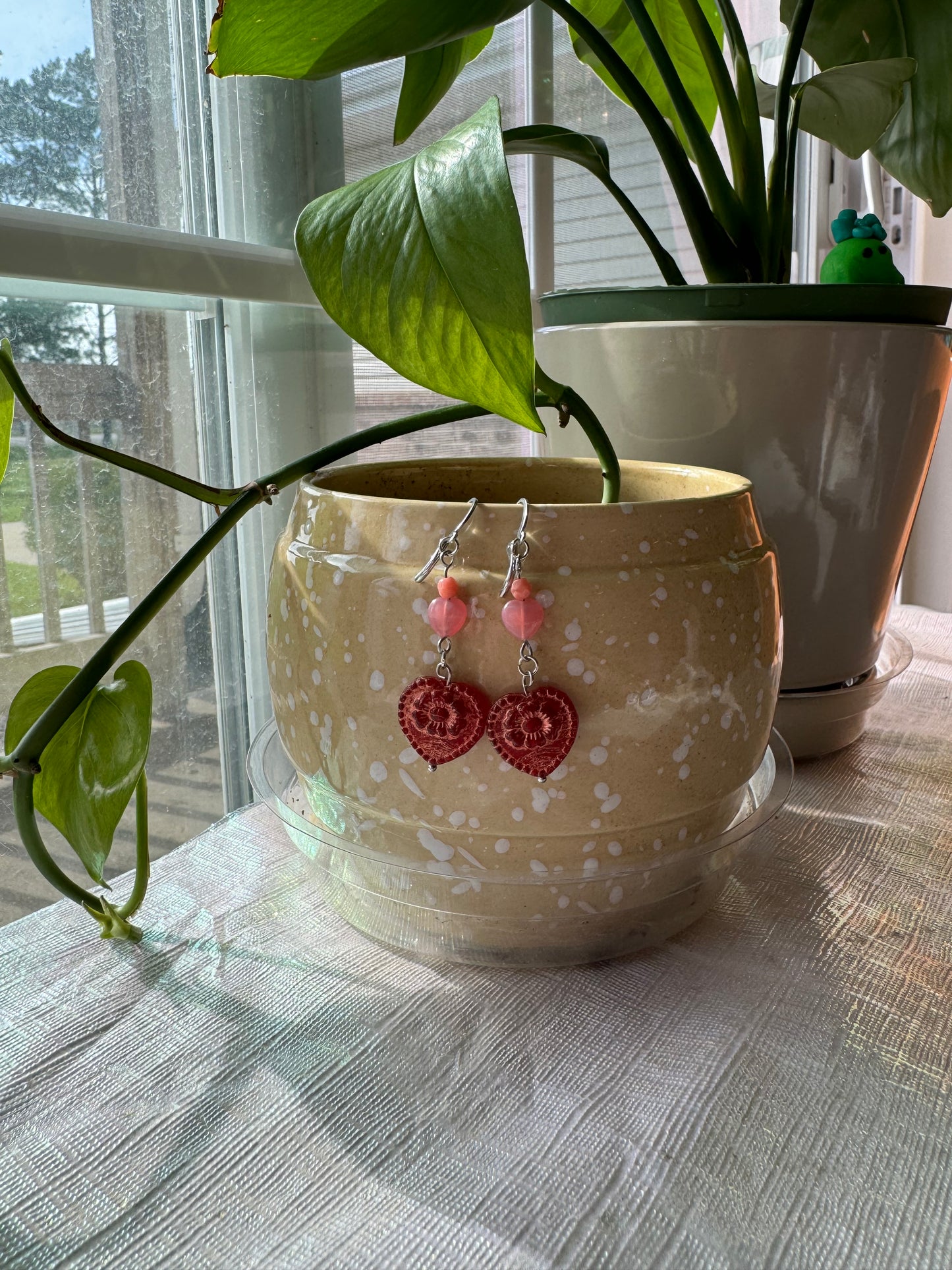 Red Heart Earrings