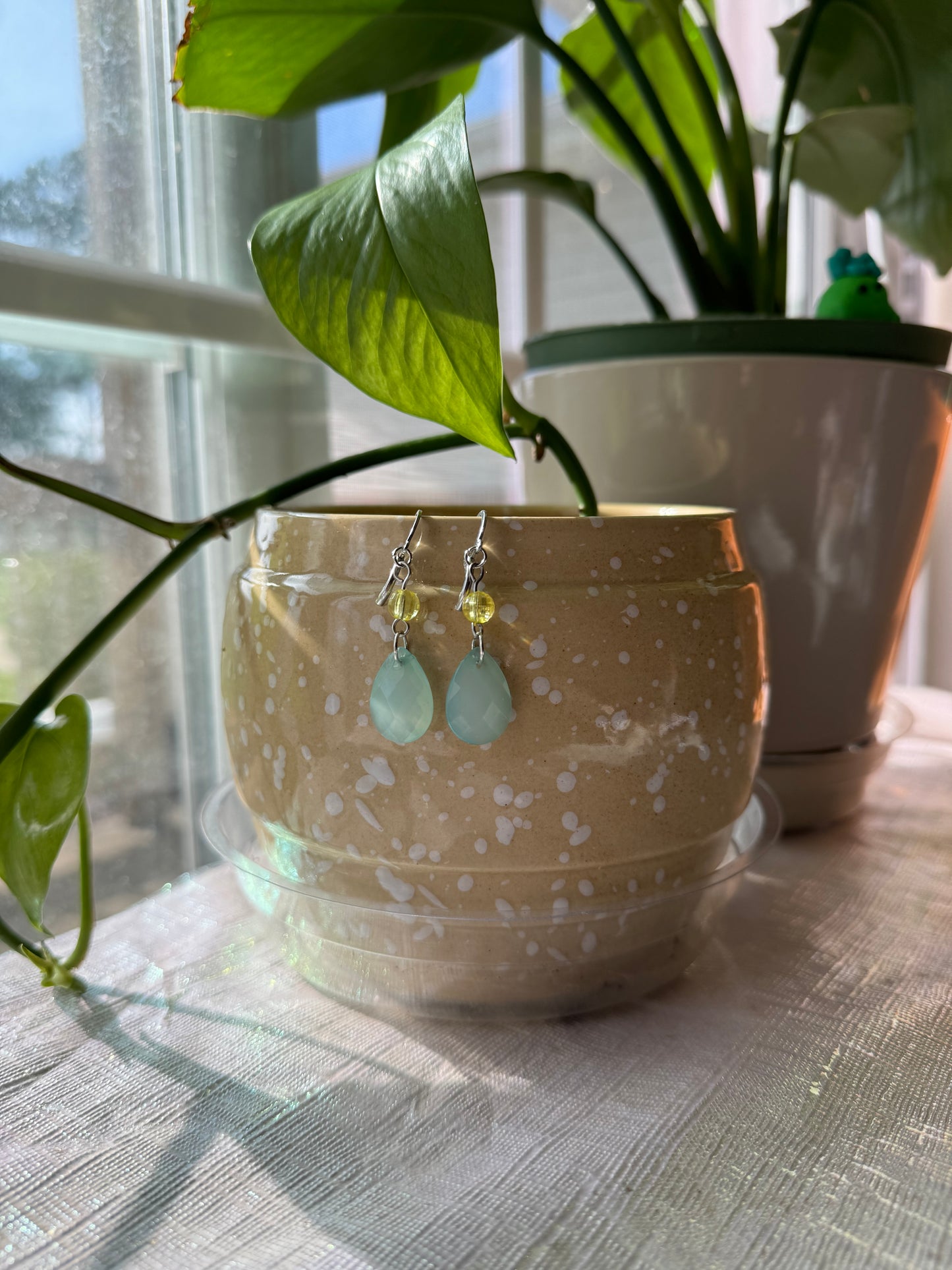 Blue Teardrop Earrings