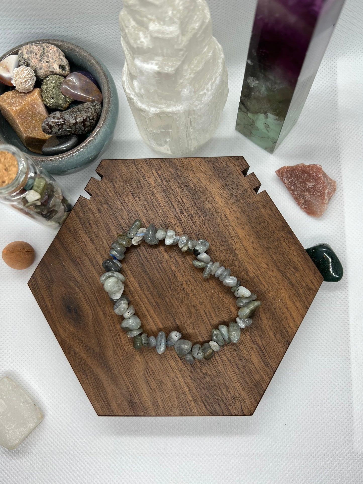 Labradorite Chips Bracelet