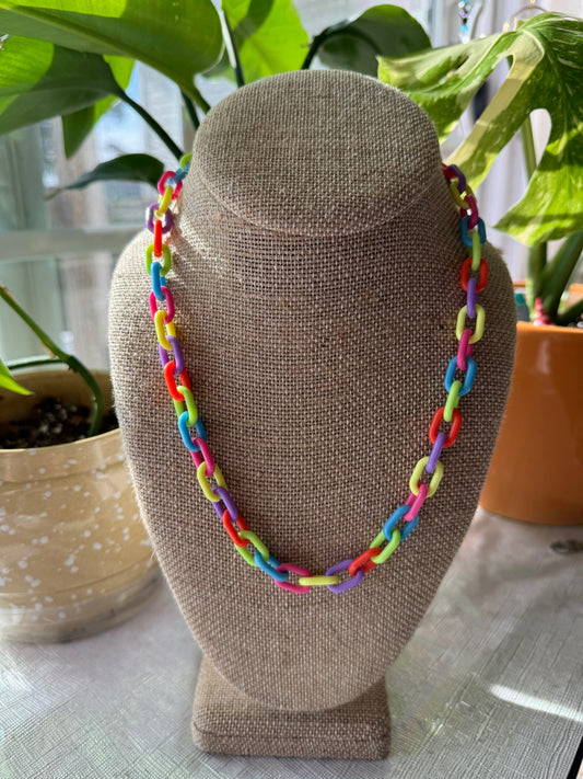 Neon Chain Necklace