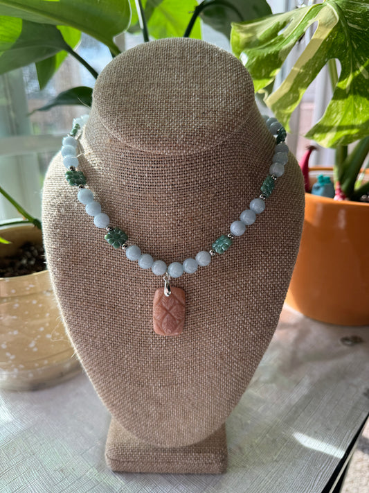 Peach Amazonite Necklace