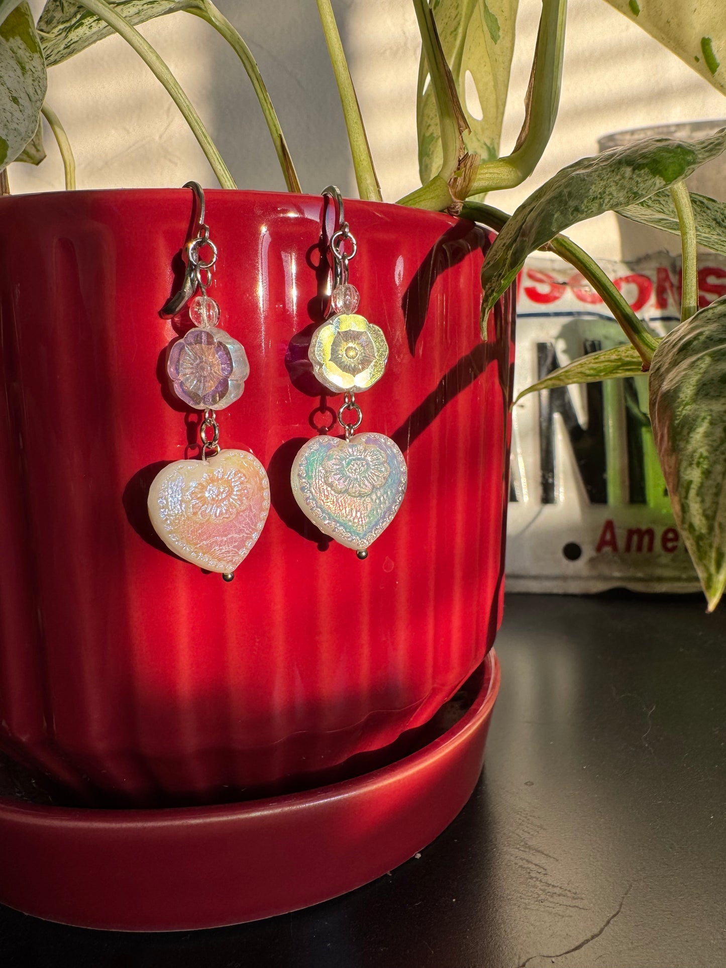 Heart Charm Earrings